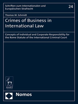 cover image of Crimes of Business in International Law